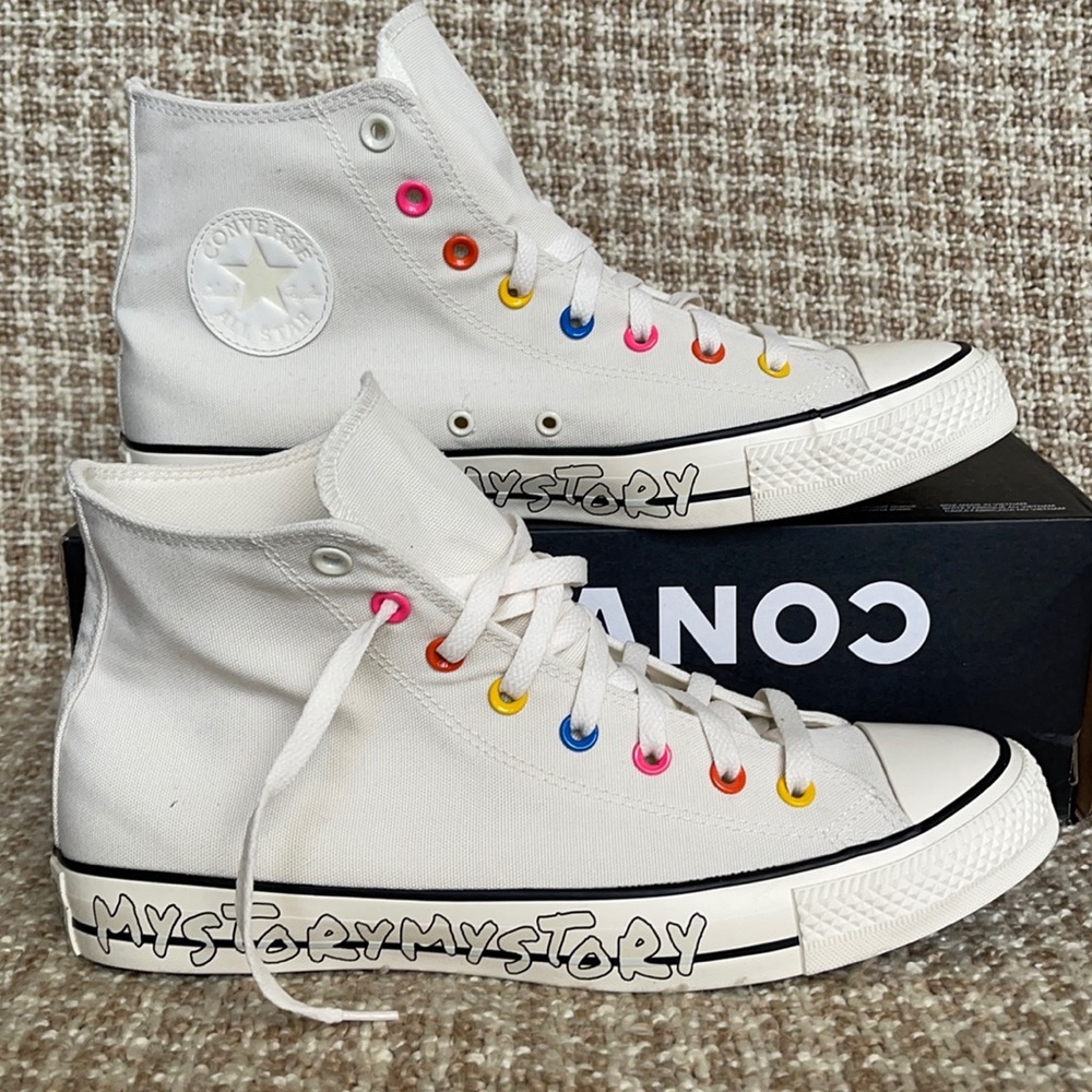 Converse Ctas Hi Egret/Hyper Pink/Black MEN`S